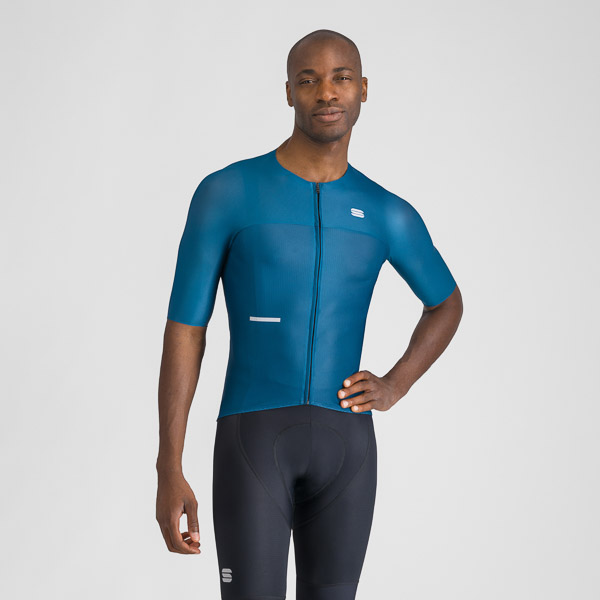 SPORTFUL CYCLING LIGHT JERSEY TEAL BLUE/NAVY