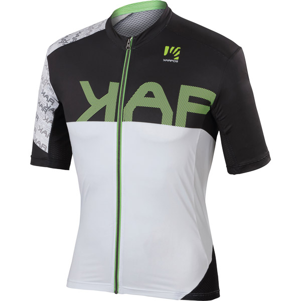 Karpos Jump Jersey White/Black/Green Fluo