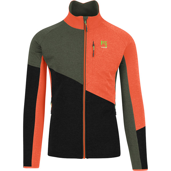 Karpos Federa Full-Zip Fleece Black Sand/Thyme/Spicy Orange