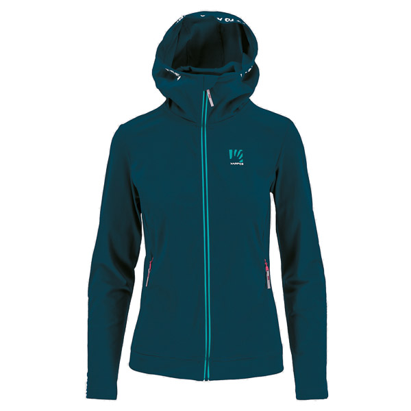 Karpos Easyfrizz W Full-Zip Hoodie Moroccan Blue/Bluebird