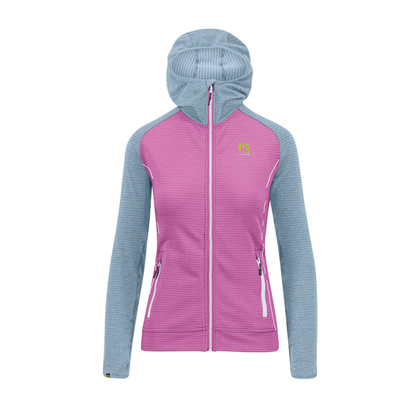 KARPOS AMBRIZZOLA W FULL-ZIP HOODIE BLOOM/MIST