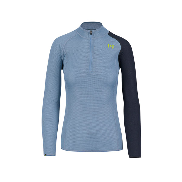 Karpos Dinamico Octa W Jersey Ls Half Zip Mountain Spring/Vulcan