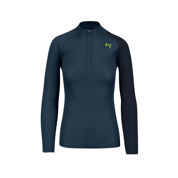 Karpos Dinamico Octa W Jersey Ls Half Zip Midnight/Vulcan