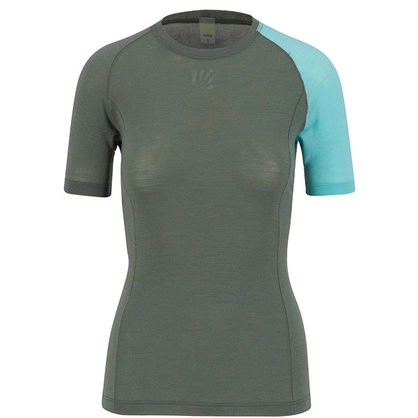 Karpos Dinamico Merino 130 W T-Shirt Thyme/Aqua Ski