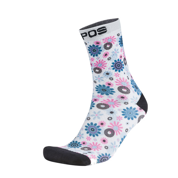 KARPOS SPASSO PRINT W SOCKS NIAGARA BLOOM BRIGHT WHITE