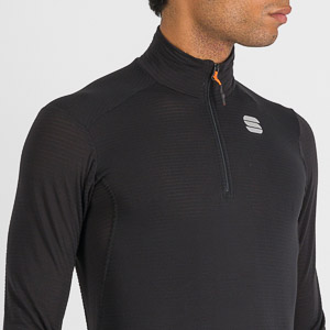 SPORTFUL XCOUNTRY TD MID LONG SLEEVE ZIP TOP BLACK