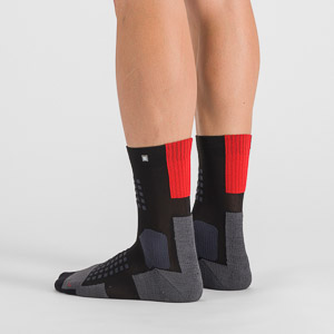 SPORTFUL XCOUNTRY APEX SOCKS BLACK CHILI RED