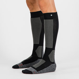 SPORTFUL XCOUNTRY WARM WOOL LONG SOCKS BLACK DARK GREY