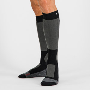 SPORTFUL XCOUNTRY WARM WOOL LONG SOCKS BLACK DARK GREY