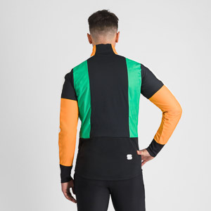 SPORTFUL XCOUNTRY APEX JACKET BLACK/WHITE/GREEN/YELLOW
