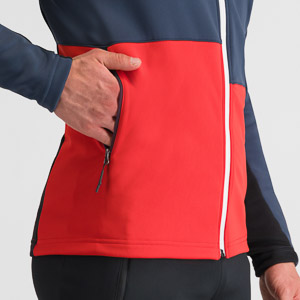 SPORTFUL XCOUNTRY ENGADIN JACKET GALAXY BLUE/TANGO RED