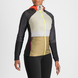 SPORTFUL XCOUNTRY CARDIO W JACKET BLACK/MILITARY GREEN/POMPELMO
