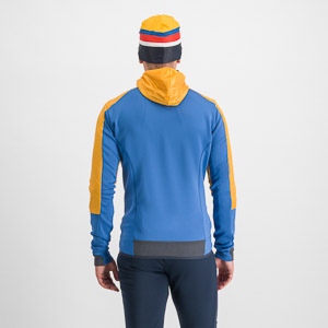 SPORTFUL XCOUNTRY ANIMA CARDIO TECH WIND JACKET BLUE DENIM/YELLOW