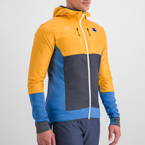 SPORTFUL XCOUNTRY ANIMA CARDIO TECH WIND JACKET BLUE DENIM/YELLOW
