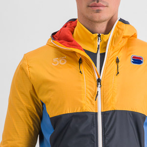 SPORTFUL XCOUNTRY ANIMA CARDIO TECH WIND JACKET BLUE DENIM/YELLOW