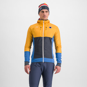 SPORTFUL XCOUNTRY ANIMA CARDIO TECH WIND JACKET BLUE DENIM/YELLOW