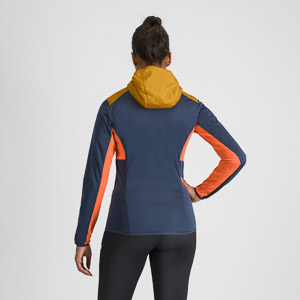 SPORTFUL XCOUNTRY RYTHMO W JACKET WOOD YELLOW/GALAXY BLUE