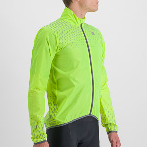 SPORTFUL CYCLING REFLEX JACKET YELLOW FLUO