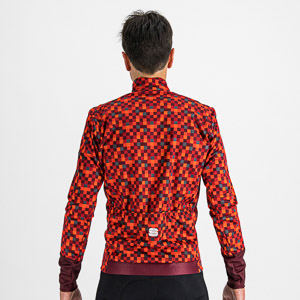 SPORTFUL CYCLING PIXEL JACKET RED WINE