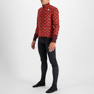 SPORTFUL CYCLING PIXEL JACKET RED WINE