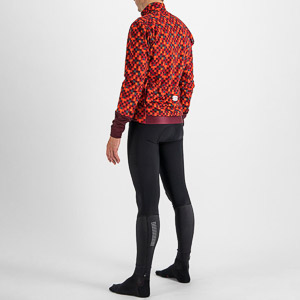SPORTFUL CYCLING PIXEL JACKET RED WINE