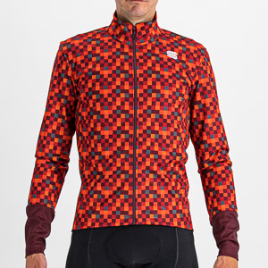 SPORTFUL CYCLING PIXEL JACKET RED WINE