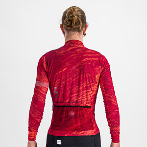 SPORTFUL CYCLING CLIFF SUPERGIARA THERMAL JERSEY RED RUMBA POMPELMO RED WINE