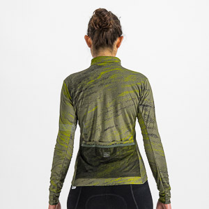 SPORTFUL CYCLING CLIFF SUPERGIARA W THERMAL JERSEY BEETLE GUACAMOLE BLACK