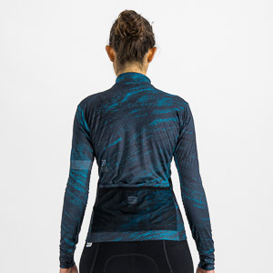 SPORTFUL CYCLING CLIFF SUPERGIARA W THERMAL JERSEY GALAXY BLUE BERRY BLUE BLACK