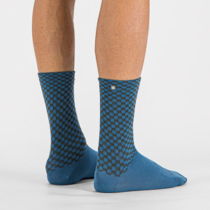 SPORTFUL CYCLING CHECKMATE WINTER SOCKS BERRY BLUE BEETLE