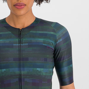 Sportful Cycling Glitch W Bomber Jersey Multicolor Black