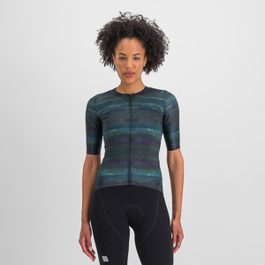 Sportful Cycling Glitch W Bomber Jersey Multicolor Black