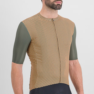 Sportful Cycling Checkmate Jersey Beetle Papaya