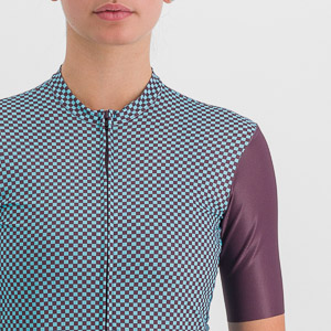 Sportful Cycling Checkmate  W Jersey Huckleberry Blue Radiance