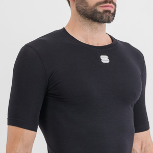 Sportful Cycling Merino Layer Tee Short Sleeve Black