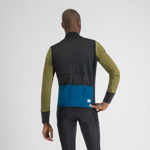 SPORTFUL CYCLING SUPERGIARA JACKET BLACK GREEN BLU