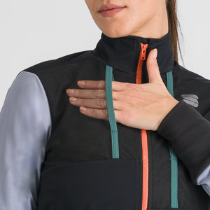 SPORTFUL CYCLING SUPERGIARA W JACKET BLACK CEMENT VIOLET