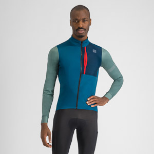 SPORTFUL CYCLING SUPERGIARA THERMAL JERSEY TEAL BLU SHRUB GREEN
