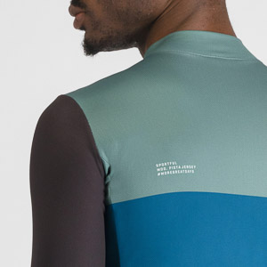 SPORTFUL CYCLING PISTA THERMAL JERSEY BLUE GREEN BLACK ORANGE
