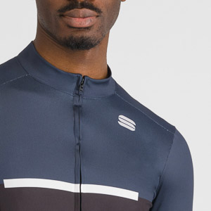SPORTFUL CYCLING PISTA THERMAL JERSEY BLACK BLU WHITE