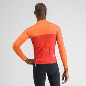 SPORTFUL CYCLING PISTA THERMAL JERSEY RED ORANGE BLACK