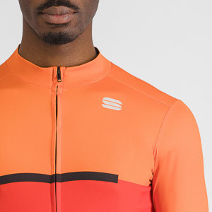 SPORTFUL CYCLING PISTA THERMAL JERSEY RED ORANGE BLACK