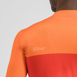 SPORTFUL CYCLING PISTA THERMAL JERSEY RED ORANGE BLACK