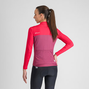 SPORTFUL CYCLING PISTA W THERMAL JERSEY RASPBERRY PINK WHITE