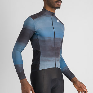 SPORTFUL CYCLING FLOW  SUPERGIARA THERMAL JERSEY TEAL BLU