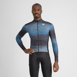 SPORTFUL CYCLING FLOW  SUPERGIARA THERMAL JERSEY TEAL BLU