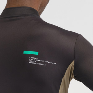 SPORTFUL CYCLING BREAKOUT SUPERGIARA THERMAL JERSEY BLACK HUCKLEBERRY OLIVE GREEN