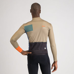 SPORTFUL CYCLING BREAKOUT SUPERGIARA THERMAL JERSEY OLIVE GREEN GALAXY BLUE ORAMGE