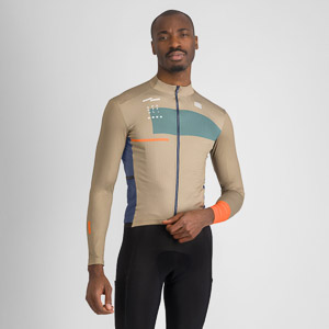 SPORTFUL CYCLING BREAKOUT SUPERGIARA THERMAL JERSEY OLIVE GREEN GALAXY BLUE ORAMGE