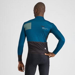 SPORTFUL CYCLING BREAKOUT SUPERGIARA THERMAL JERSEY TEAL BLU SHRUB GREEN BLACK